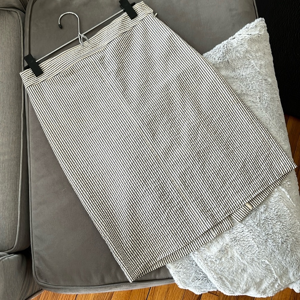 Seersucker skirt, J. Crew